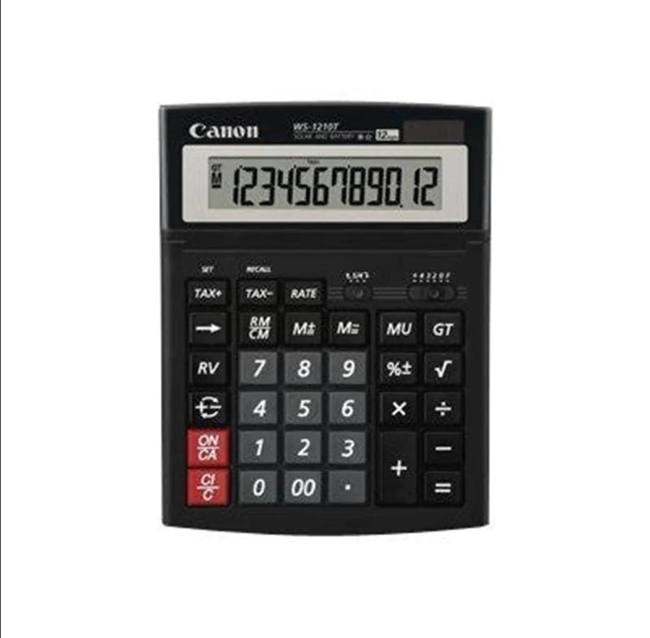 Canon WS-1210T Kalkulator na biurko - Panel słoneczny i bateria - obrazek 5