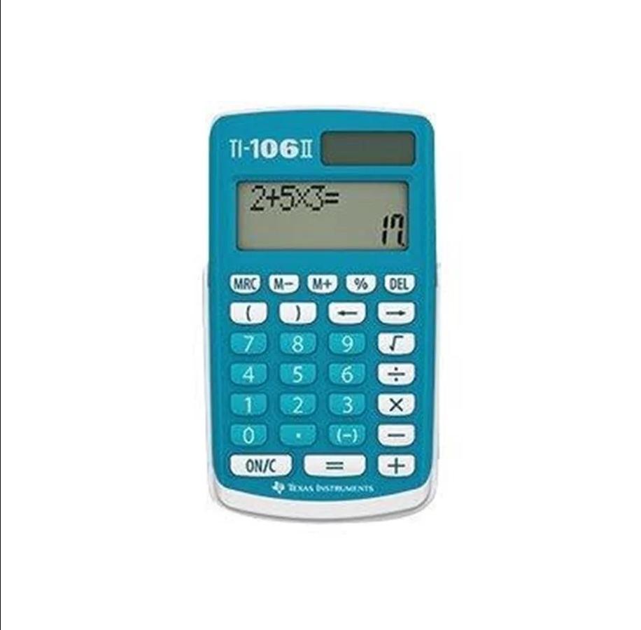 Texas Instruments TI-106 II - Kalkulator kieszonkowy z podwójnym zasilaniem - obrazek 2