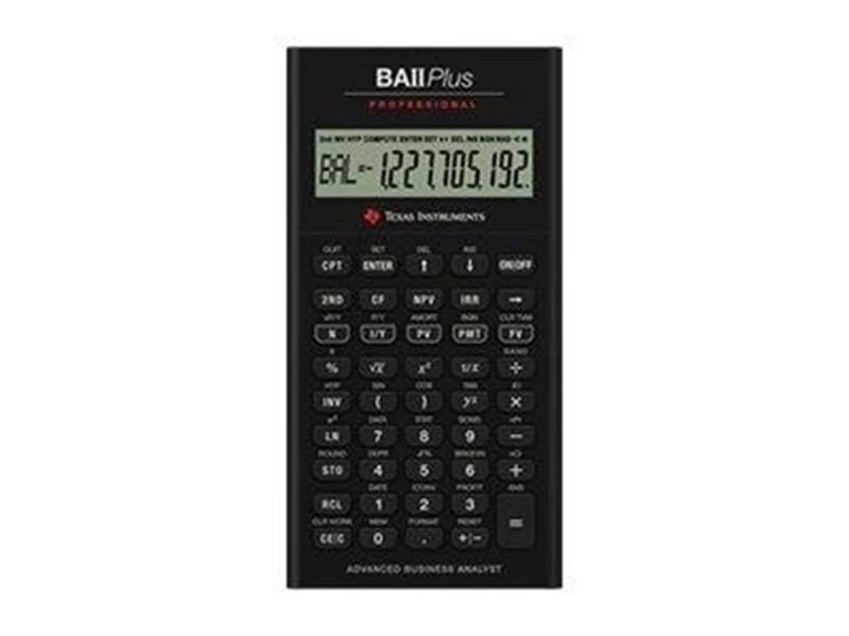 Texas Instruments BAII PLUS PROFESSIONAL - Kalkulator Finansowy