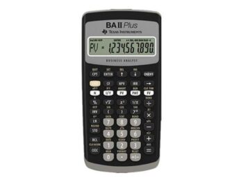 Texas Instruments BA II Plus - Kalkulator finansowy z funkcjami TVM