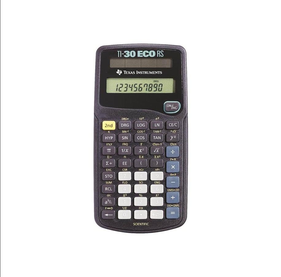 Texas Instruments TI-30 eco RS - Kalkulator naukowy z panelem słonecznym - obrazek 3