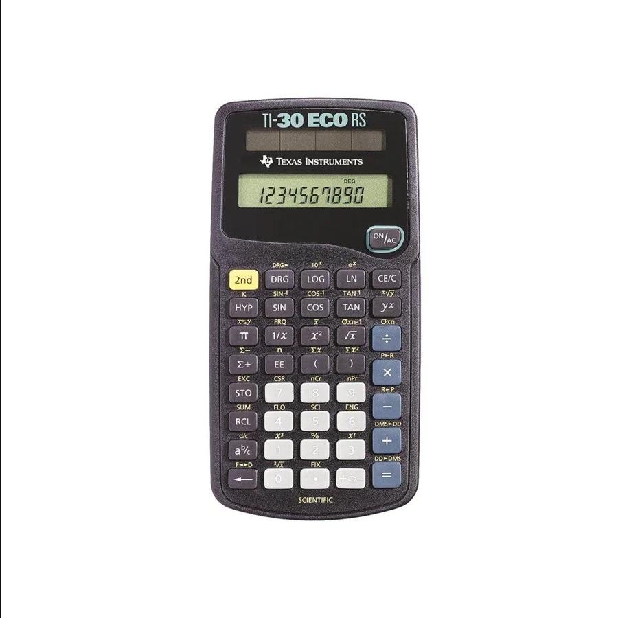 Texas Instruments TI-30 eco RS - Kalkulator naukowy z panelem słonecznym - obrazek 4