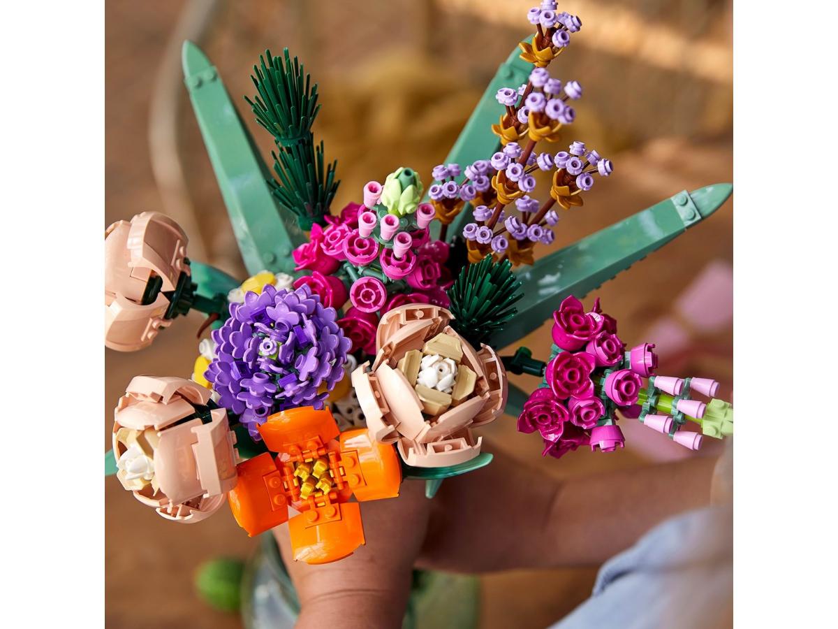 LEGO Bukiet Kwiatów 10280 - Kreatywna dekoracja do domu - obrazek 3