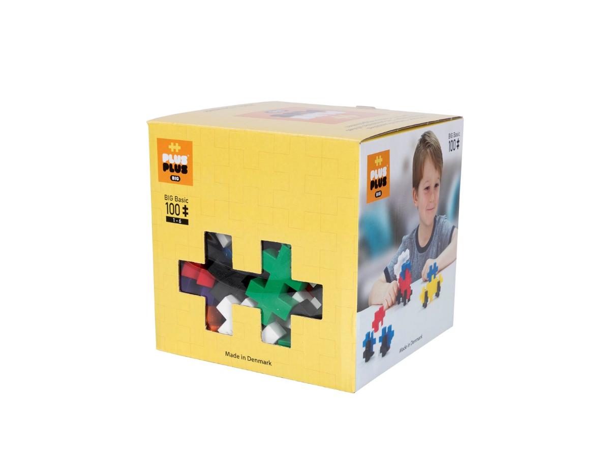 Plus-Plus BIG Basic Mix - 100 kolorowych elementów do zabawy - obrazek 2