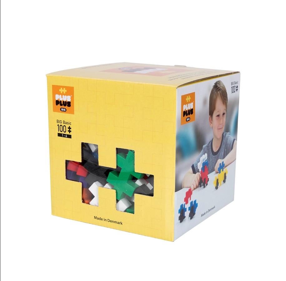 Plus-Plus BIG Basic Mix - 100 kolorowych elementów do zabawy - obrazek 5