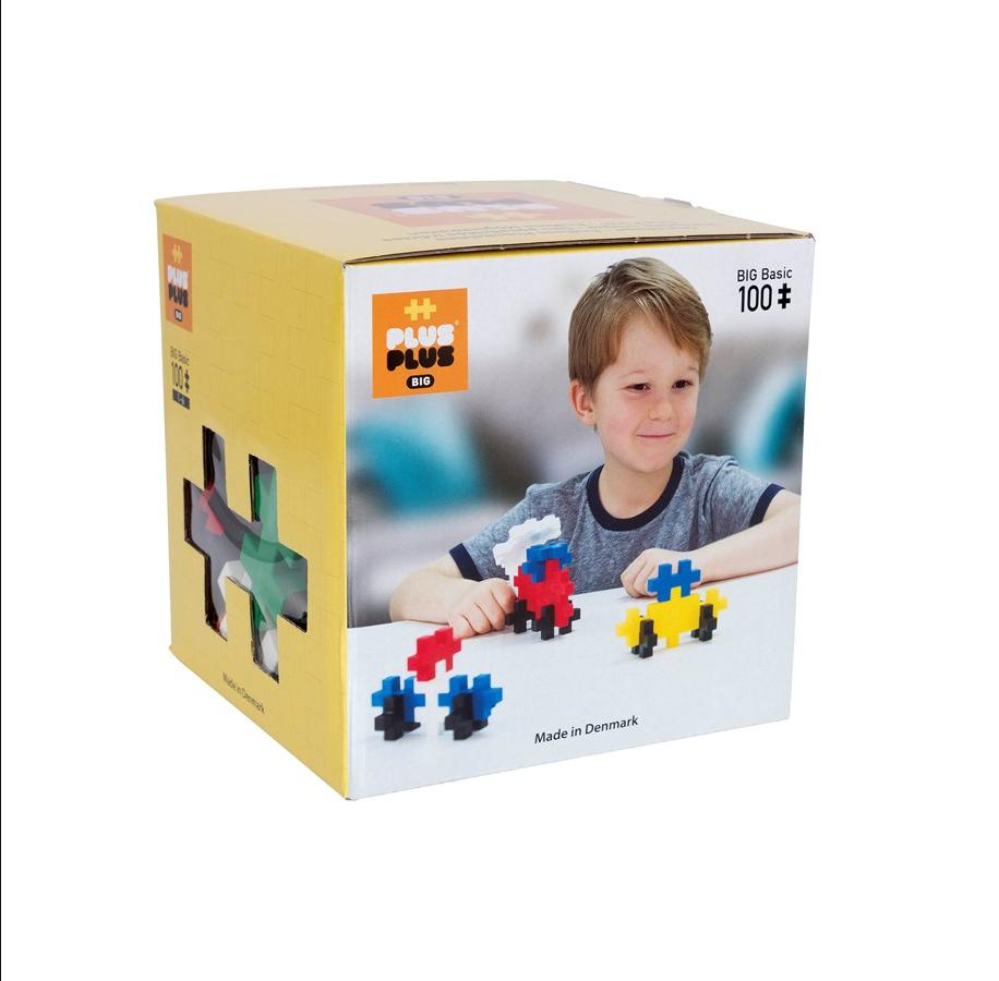 Plus-Plus BIG Basic Mix - 100 kolorowych elementów do zabawy - obrazek 6