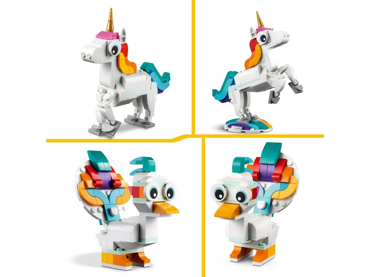 LEGO Creator 31140 Magiczny jednorożec - Kreatywna zabawa 3 w 1 - obrazek 3