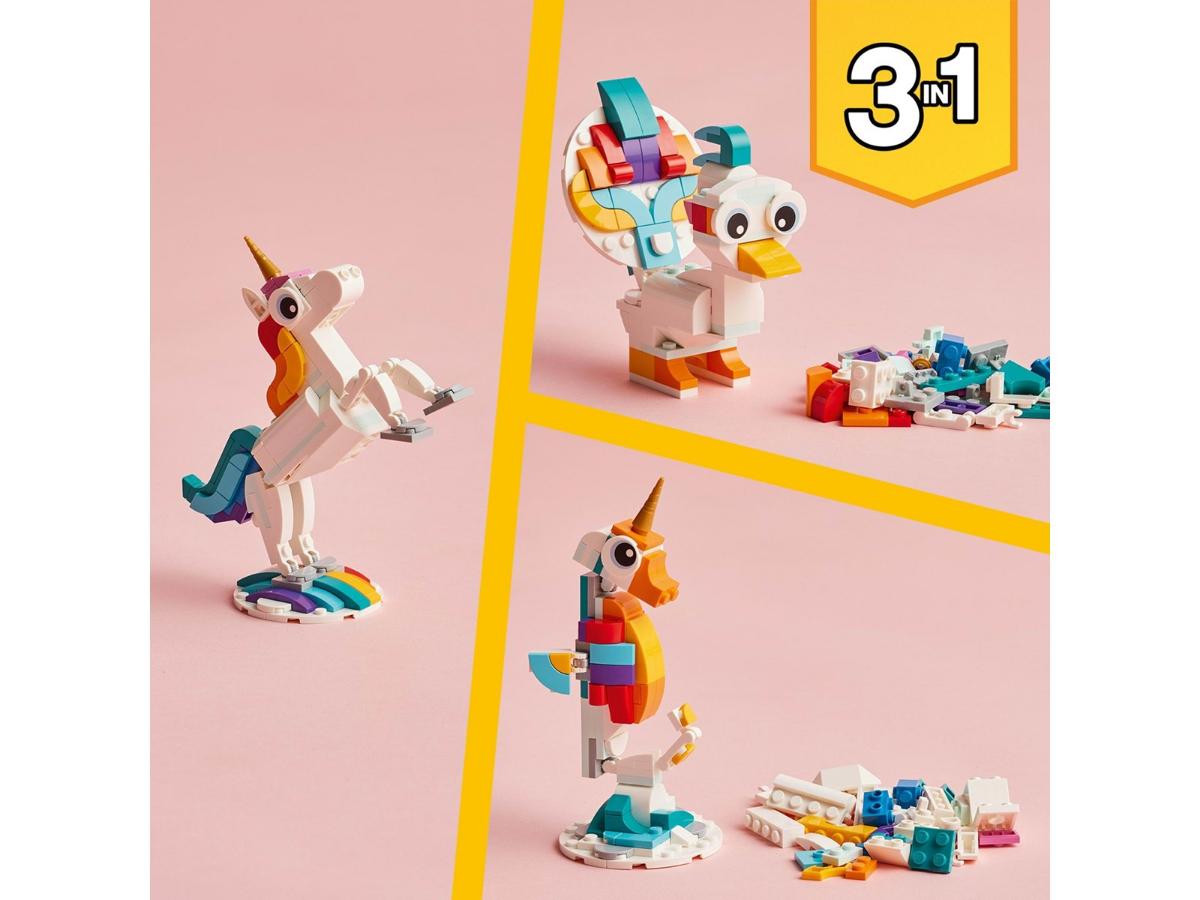 LEGO Creator 31140 Magiczny jednorożec - Kreatywna zabawa 3 w 1 - obrazek 5