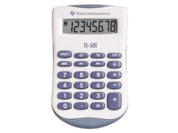 Texas Instruments TI 501 - Niebieski kalkulator kieszeń