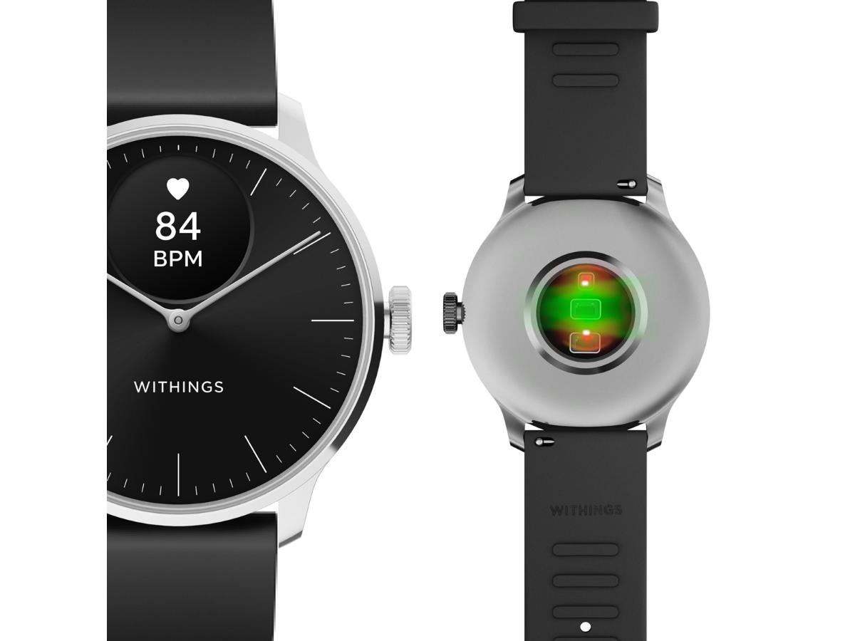 Withings Scanwatch Light - czarny smartwatch z zdrowotnymi funkcjami - obrazek 3