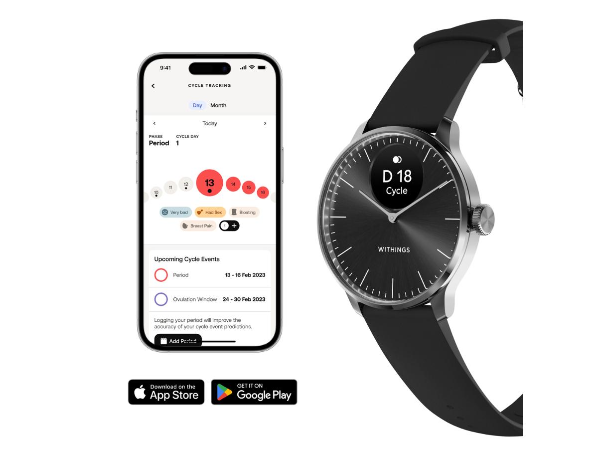 Withings Scanwatch Light - czarny smartwatch z zdrowotnymi funkcjami - obrazek 4