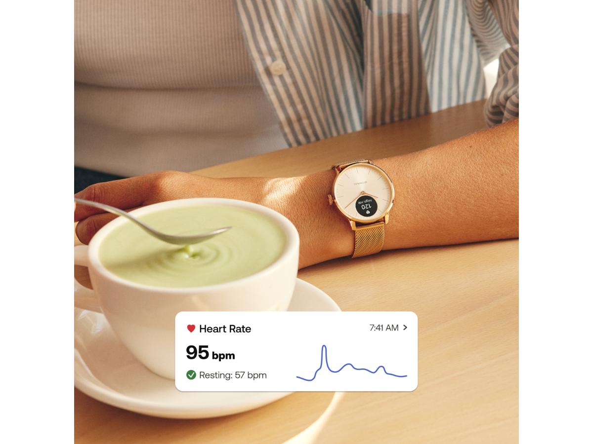 Withings Scanwatch Light - czarny smartwatch z zdrowotnymi funkcjami - obrazek 5