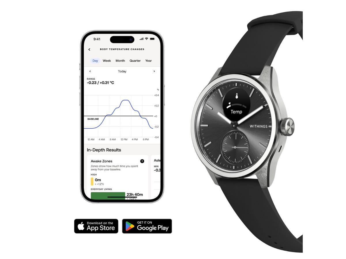 Withings Scanwatch 2 - Hybrydowy smartwatch z monitorowaniem zdrowia - obrazek 5