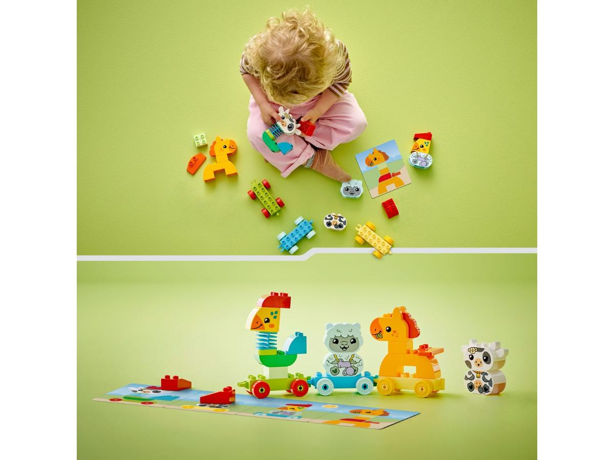 LEGO DUPLO 10412 Animal Train - Kreatywna zabawa dla maluchów - obrazek 4