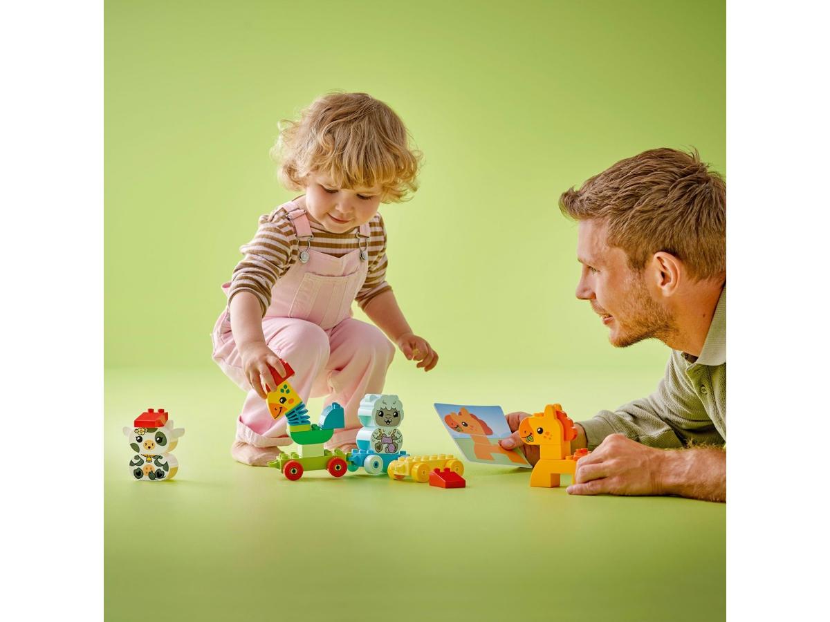 LEGO DUPLO 10412 Animal Train - Kreatywna zabawa dla maluchów - obrazek 5