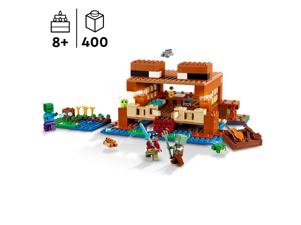 LEGO Minecraft 21256 Żabi domek - Kreatywna zabawa w Minecraft - obrazek 2
