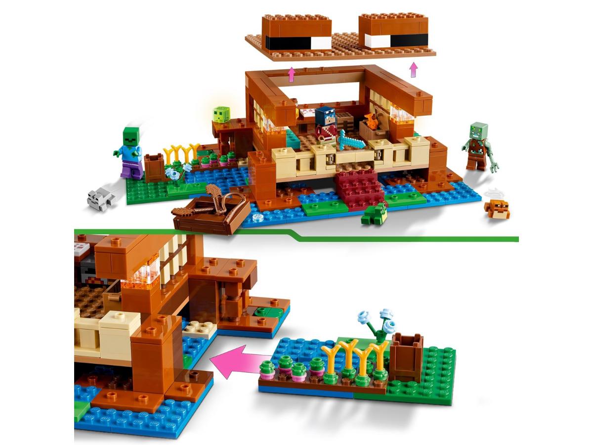LEGO Minecraft 21256 Żabi domek - Kreatywna zabawa w Minecraft - obrazek 3