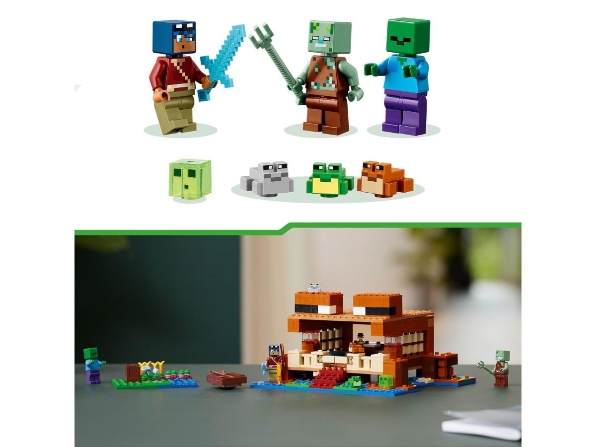 LEGO Minecraft 21256 Żabi domek - Kreatywna zabawa w Minecraft - obrazek 5