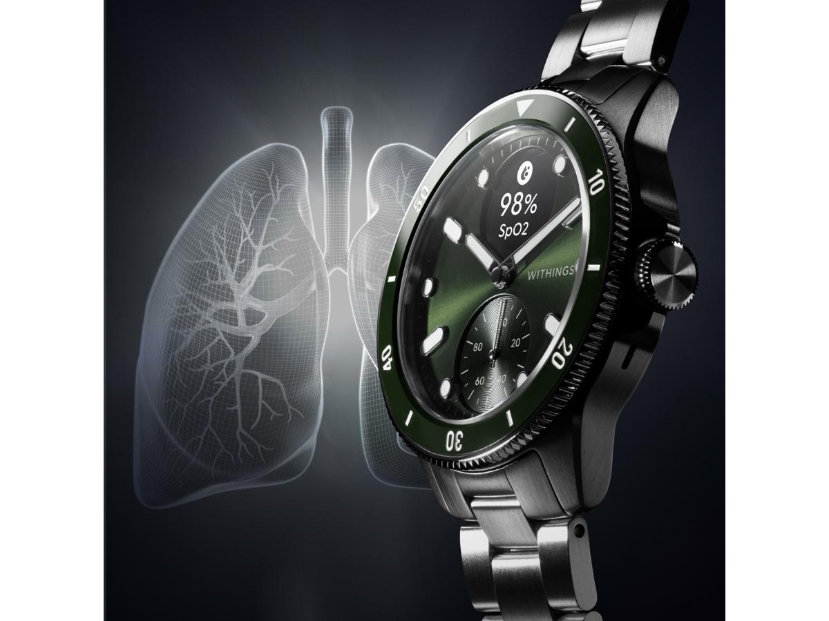 Withings Scanwatch Nova 42mm Green - Luksusowy smartwatch zdrowia - obrazek 6