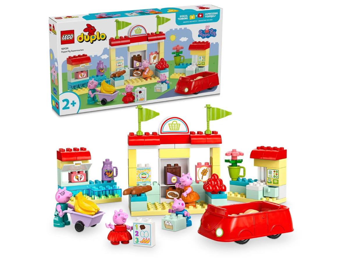LEGO DUPLO 10434 Peppa i supermarket - Kreatywna zabawa dla dzieci - obrazek 2