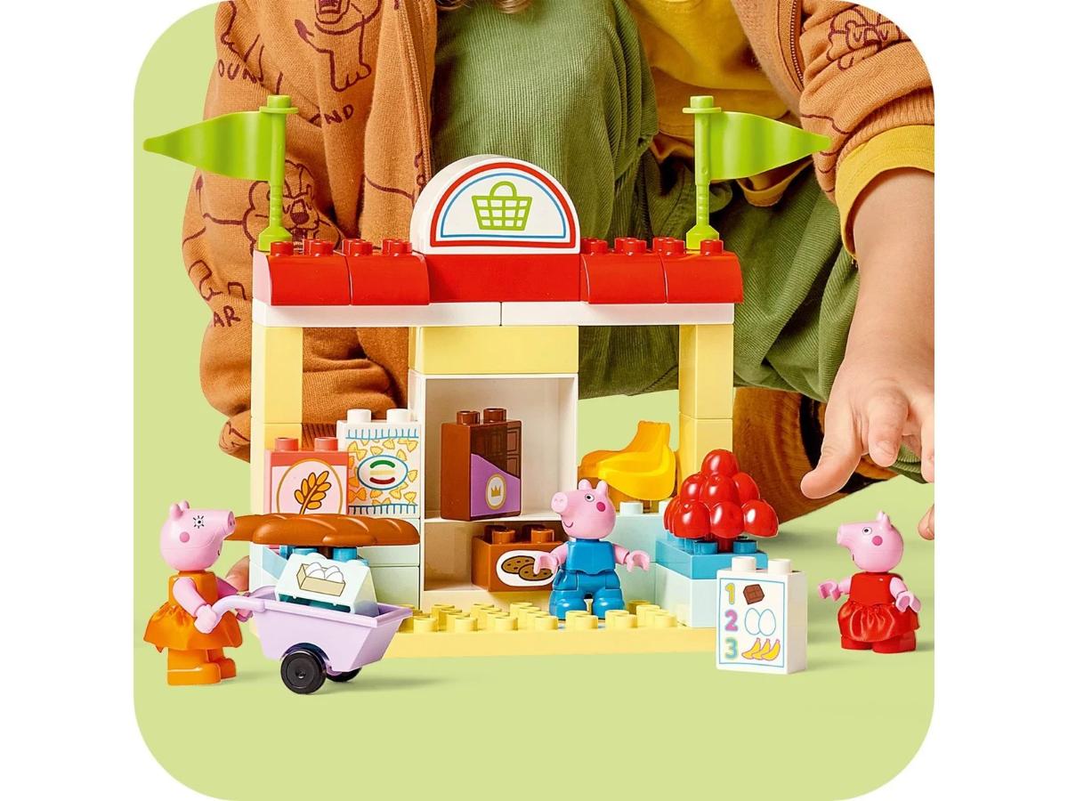 LEGO DUPLO 10434 Peppa i supermarket - Kreatywna zabawa dla dzieci - obrazek 5