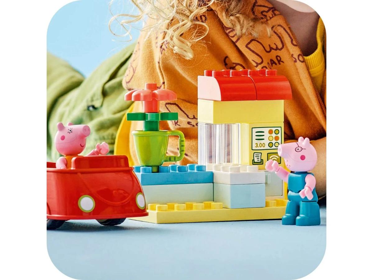 LEGO DUPLO 10434 Peppa i supermarket - Kreatywna zabawa dla dzieci - obrazek 6