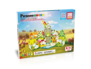 PicassoTiles Farma - Magnetyczny zestaw do budowania dla dzieci