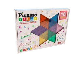 PicassoTiles 16-elementowy Magnetyczne Klocki - Kreatywna zabawa dla dzieci