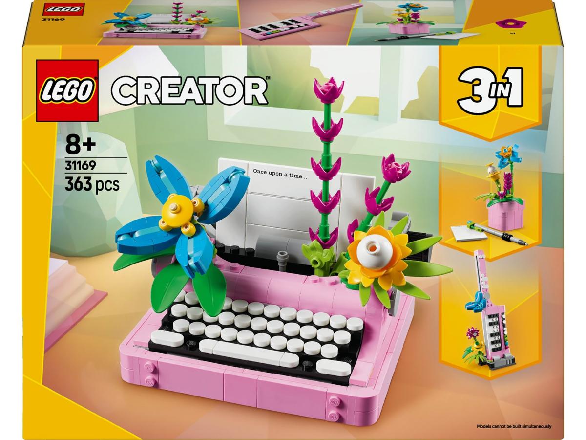 LEGO Creator 31169 Maszyna do pisania - Kreatywna zabawa z kwiatami