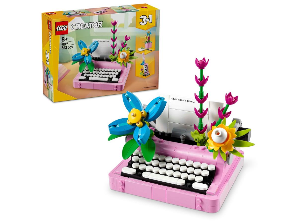 LEGO Creator 31169 Maszyna do pisania - Kreatywna zabawa z kwiatami - obrazek 5