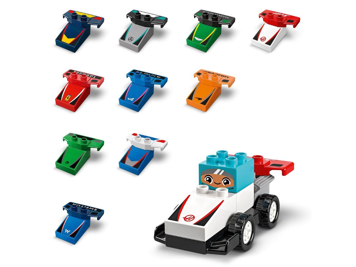 LEGO DUPLO 10445 Bolidy i kierowcy F1 - Ekscytująca zabawa dla dzieci - obrazek 2