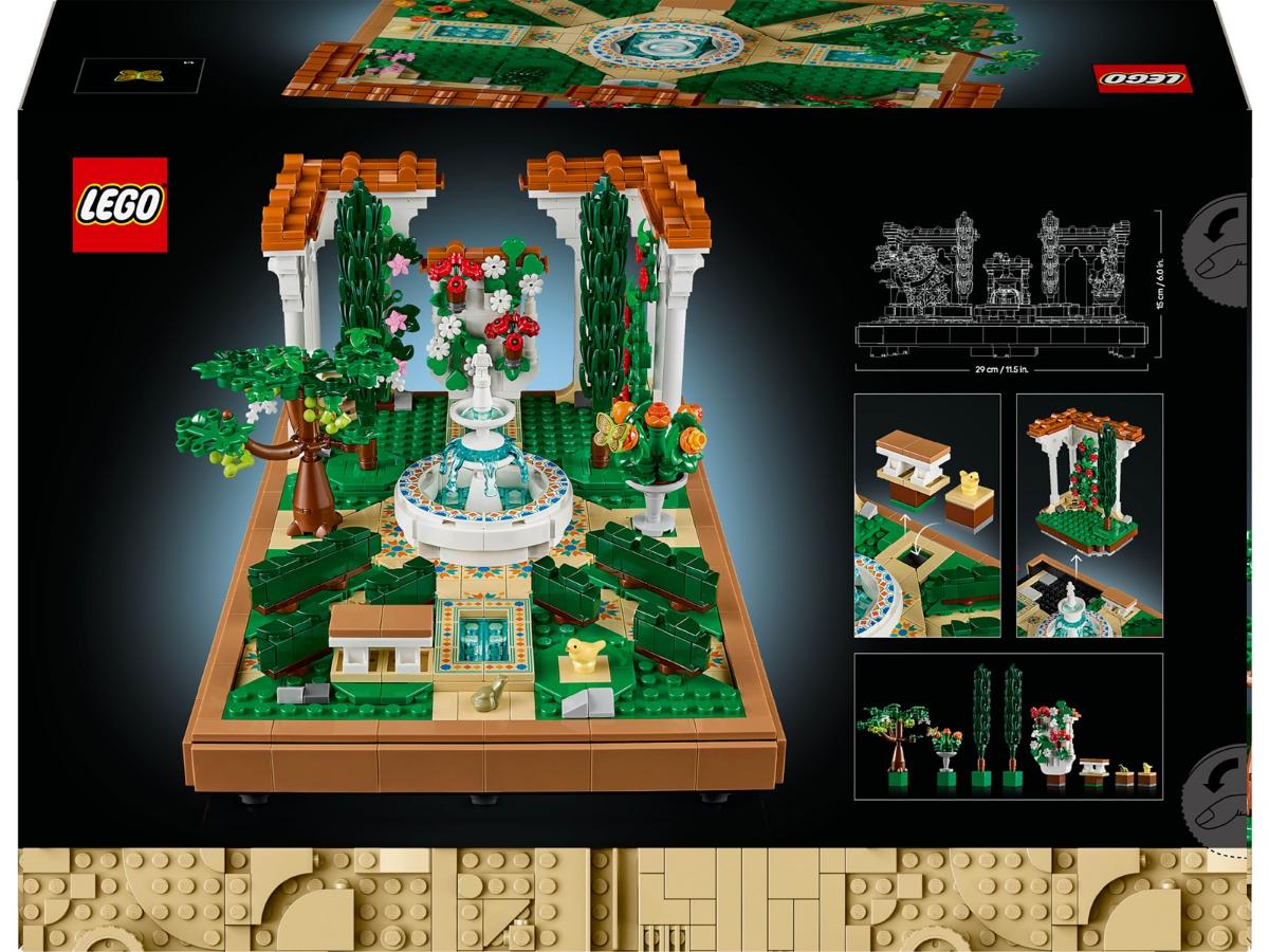 LEGO Fontanna w ogrodzie 10359 - Stwórz kolorową oazę - obrazek 3
