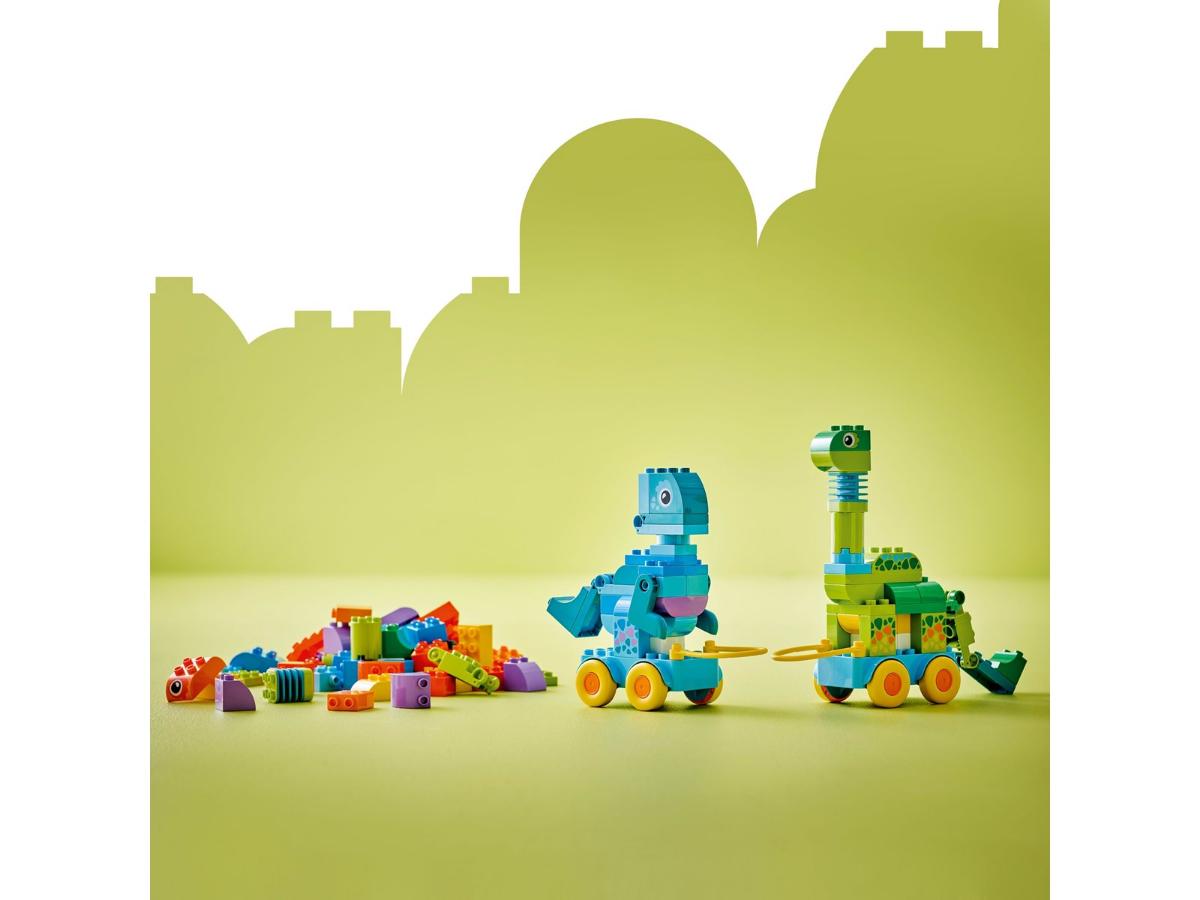 LEGO DUPLO 10451 Dinozaury na kółkach - Kreatywna zabawa dla dzieci - obrazek 2
