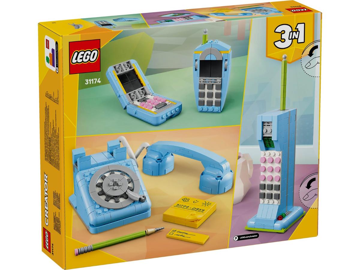 LEGO Creator 31174 Telefon w stylu retro - zabawa z lat 60. - obrazek 3