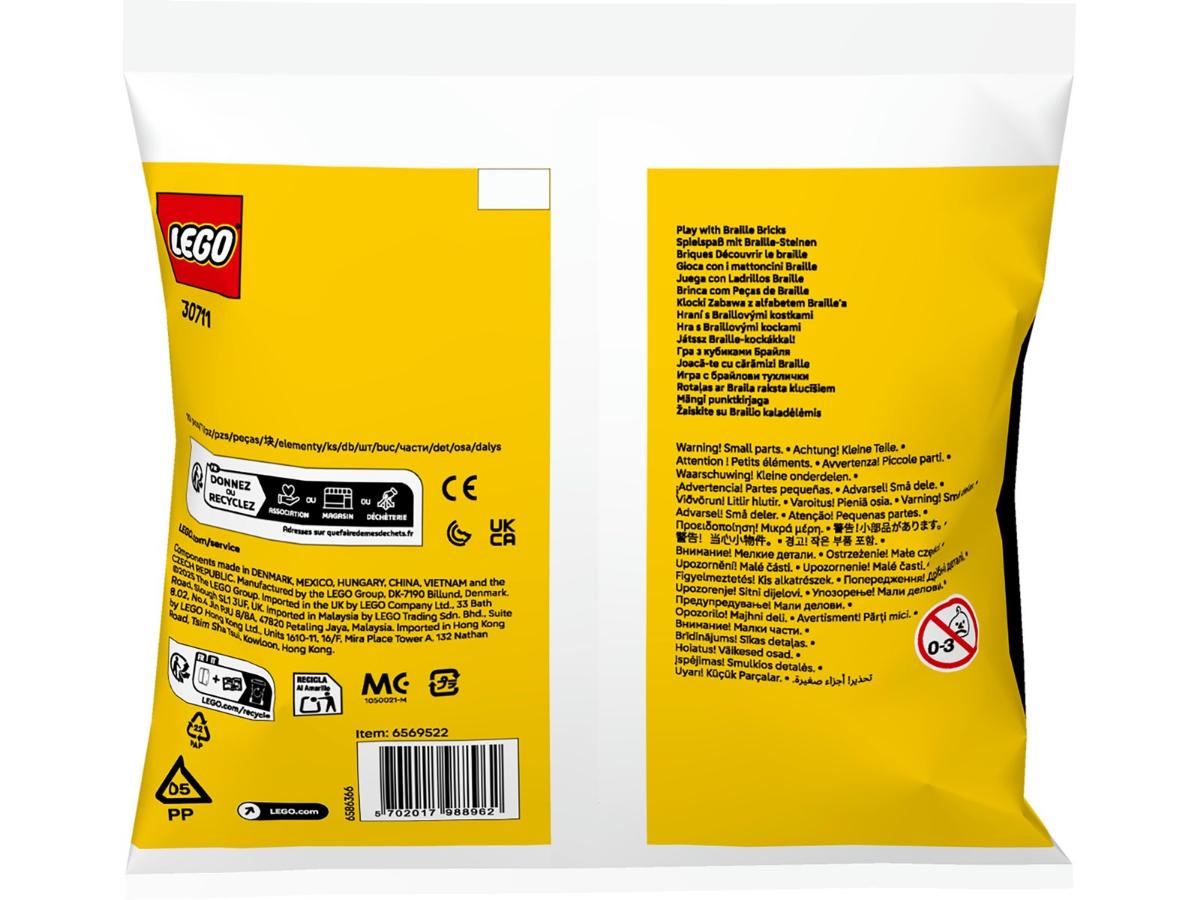 LEGO 30711 Klocki Zabawa z alfabetem Braille’a - Edukacja przez zabawę - obrazek 2