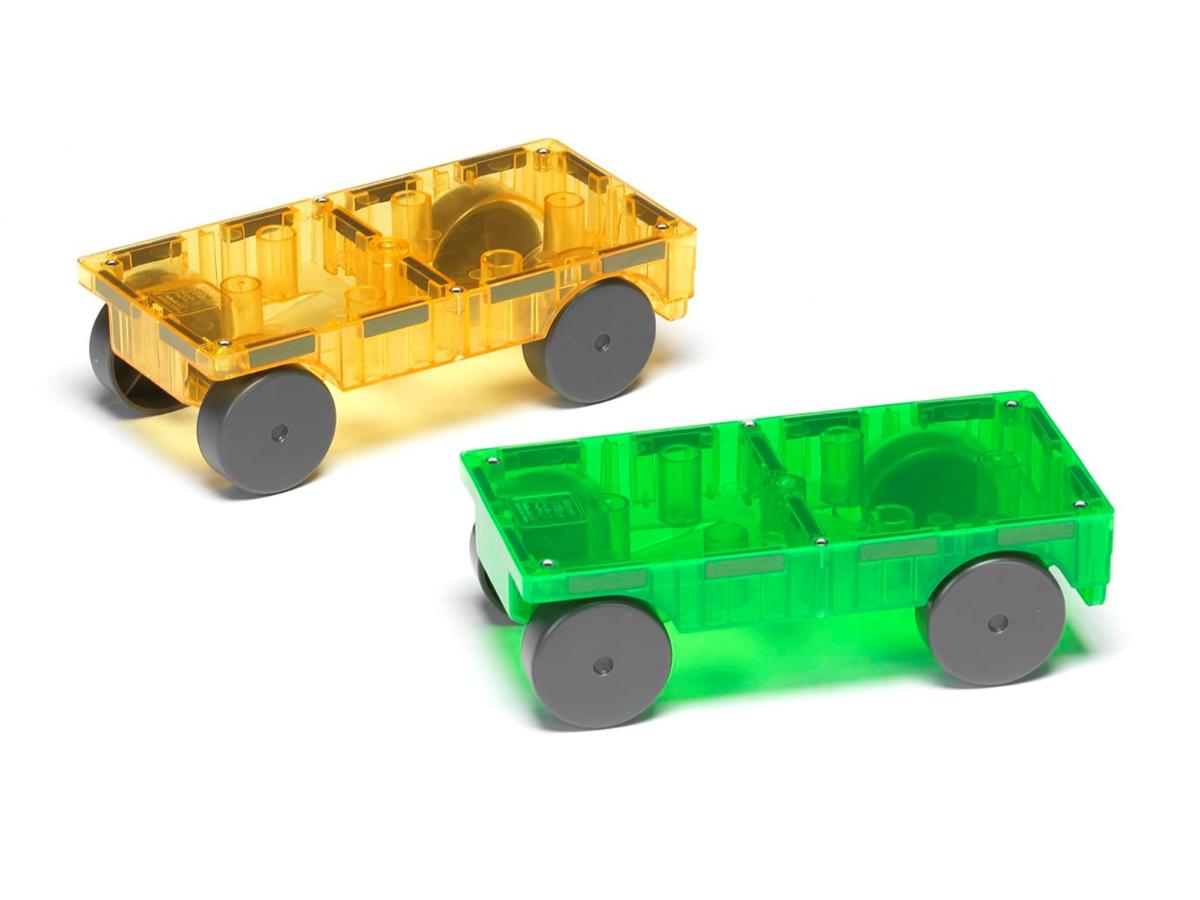 MAGNA-TILES Cars – Zestaw Magnesów do Budowania - obrazek 3