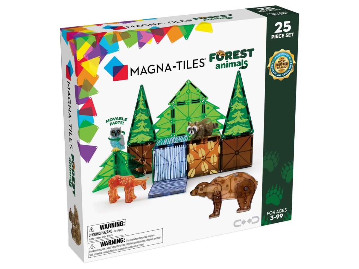 MAGNA-TILES Forest Animals - Zestaw 25 elementów do kreatywnej zabawy - obrazek 3
