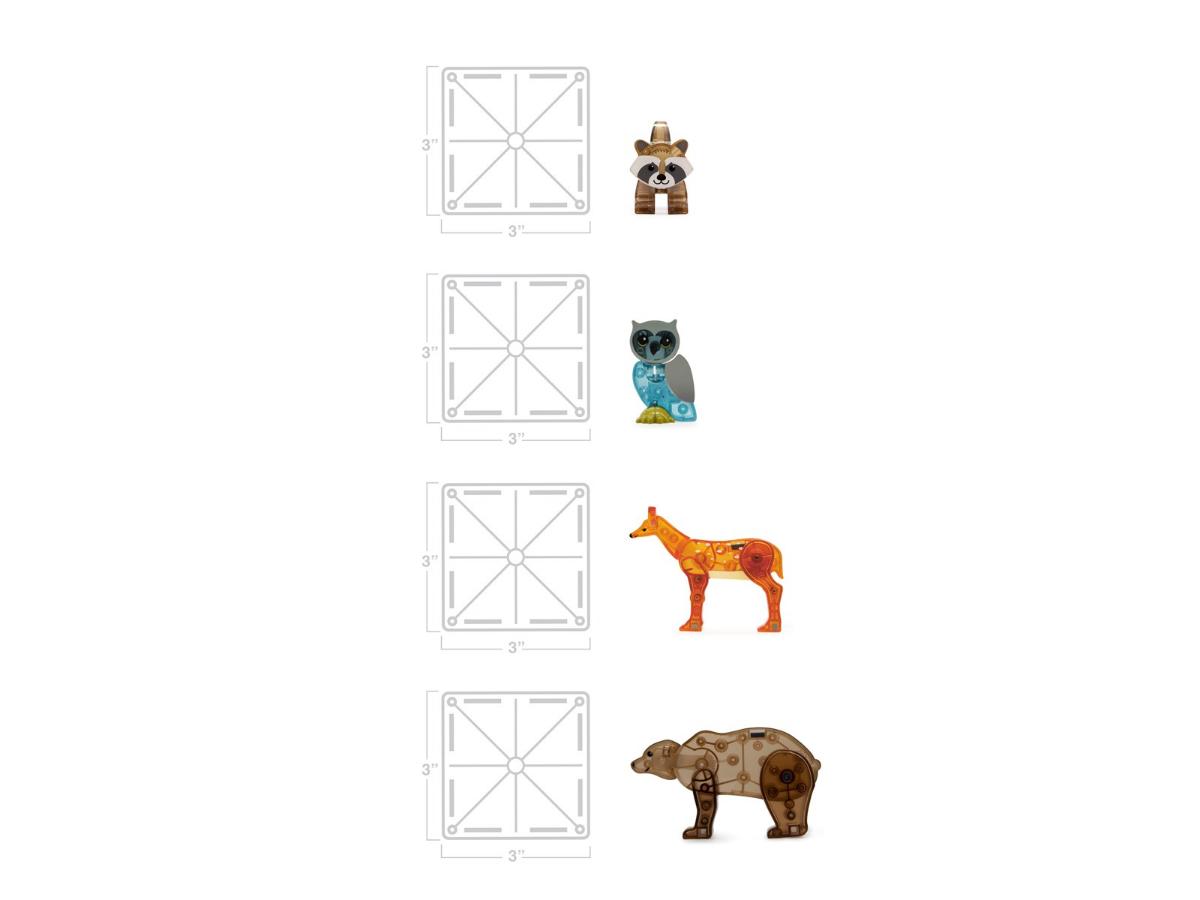 MAGNA-TILES Forest Animals - Zestaw 25 elementów do kreatywnej zabawy - obrazek 6