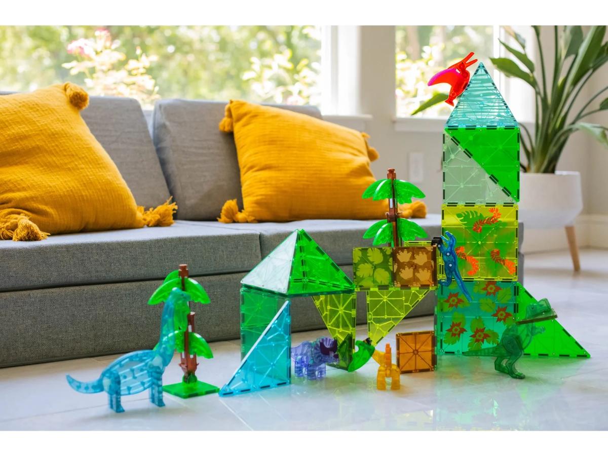 MAGNA-TILES Dino World XL - Kreatywna zabawa z dinozaurami - obrazek 5