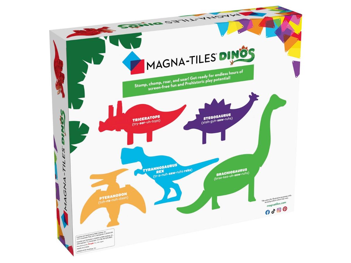 MAGNA-TILES Dinos 5 pcs set - Zestaw dinozaurów z ruchomymi częściami - obrazek 5