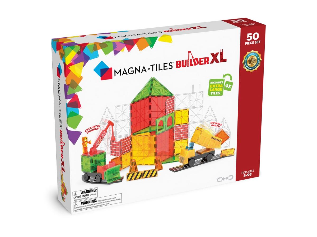 MAGNA-TILES Builder XL 50-Piece - Kreatywne budowanie dla dzieci - obrazek 5