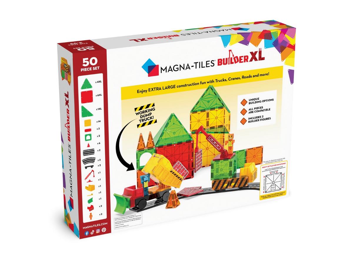 MAGNA-TILES Builder XL 50-Piece - Kreatywne budowanie dla dzieci - obrazek 6