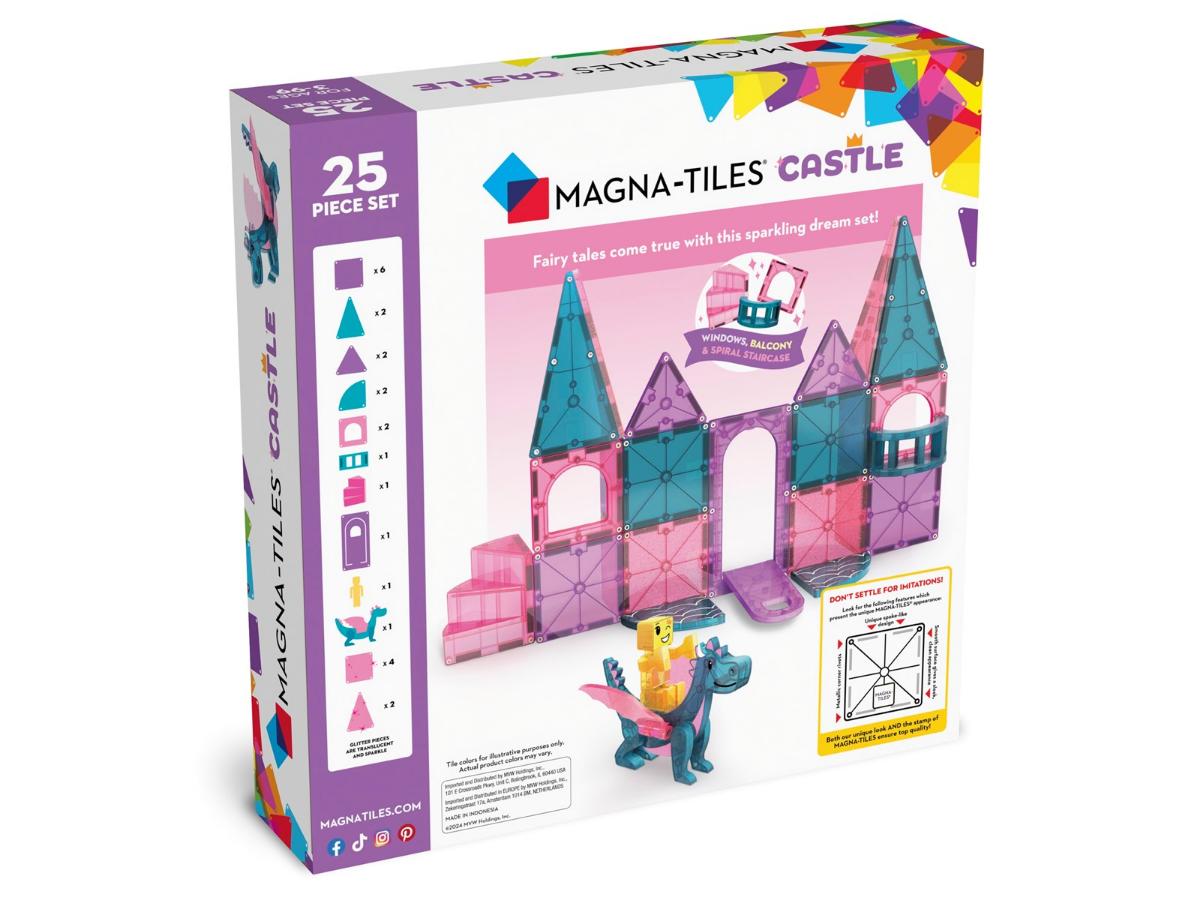MAGNA-TILES Castle 25-Piece Set - Magiczne konstrukcje dla dzieci - obrazek 6