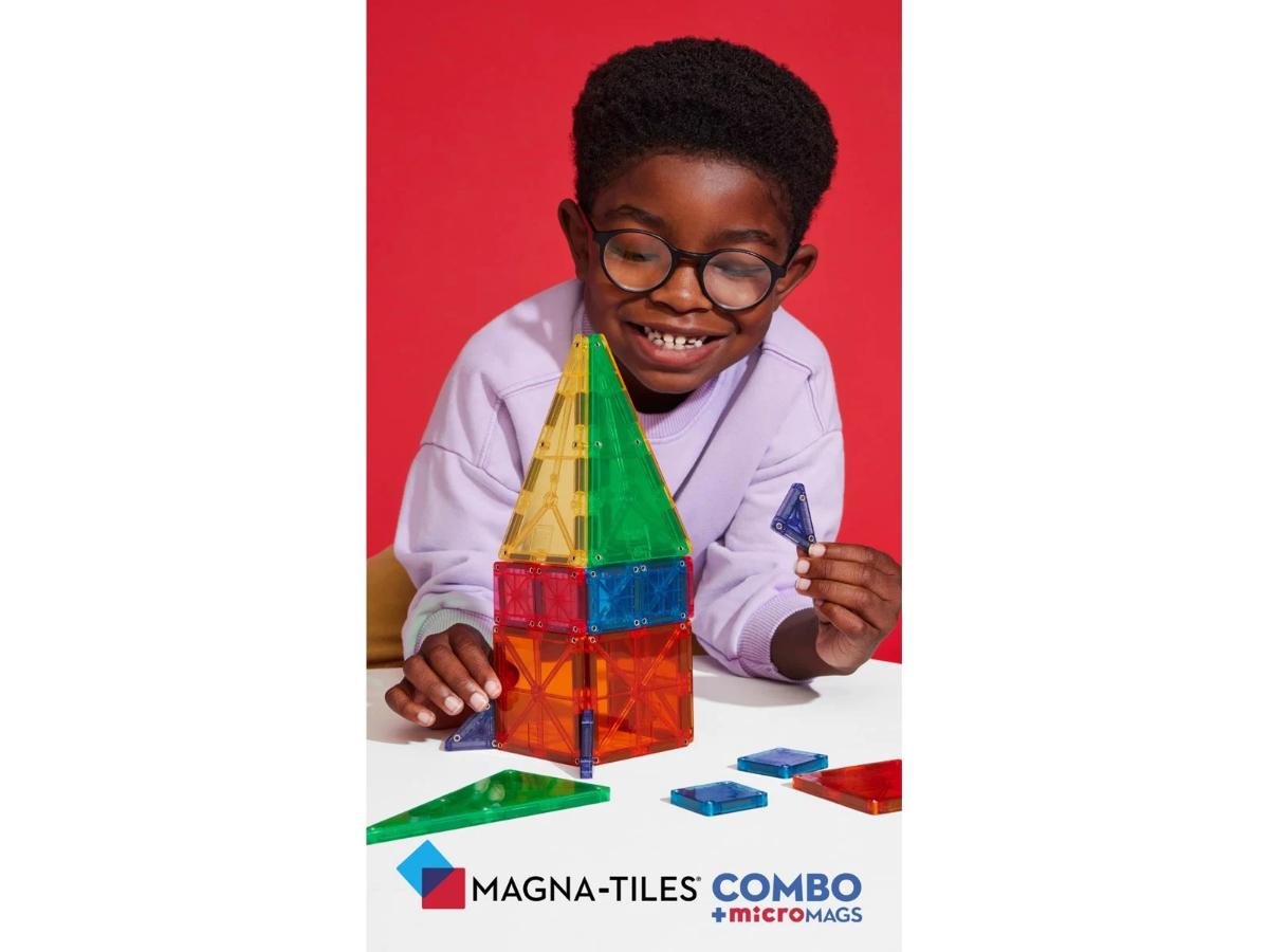 MAGNA-TILES MicroMAGS Combo Set 62 pcs - Rozwijaj kreatywność - obrazek 4