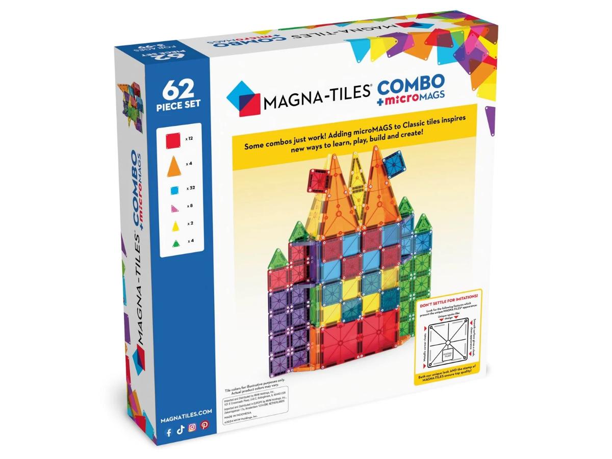 MAGNA-TILES MicroMAGS Combo Set 62 pcs - Rozwijaj kreatywność - obrazek 6