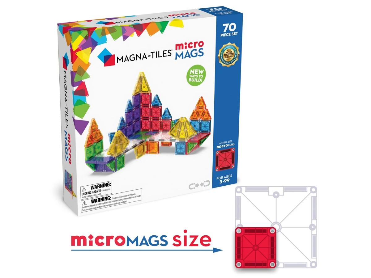 MAGNA-TILES MicroMAGS Deluxe set 70pcs - Kreatywna zabawa dla dzieci - obrazek 5