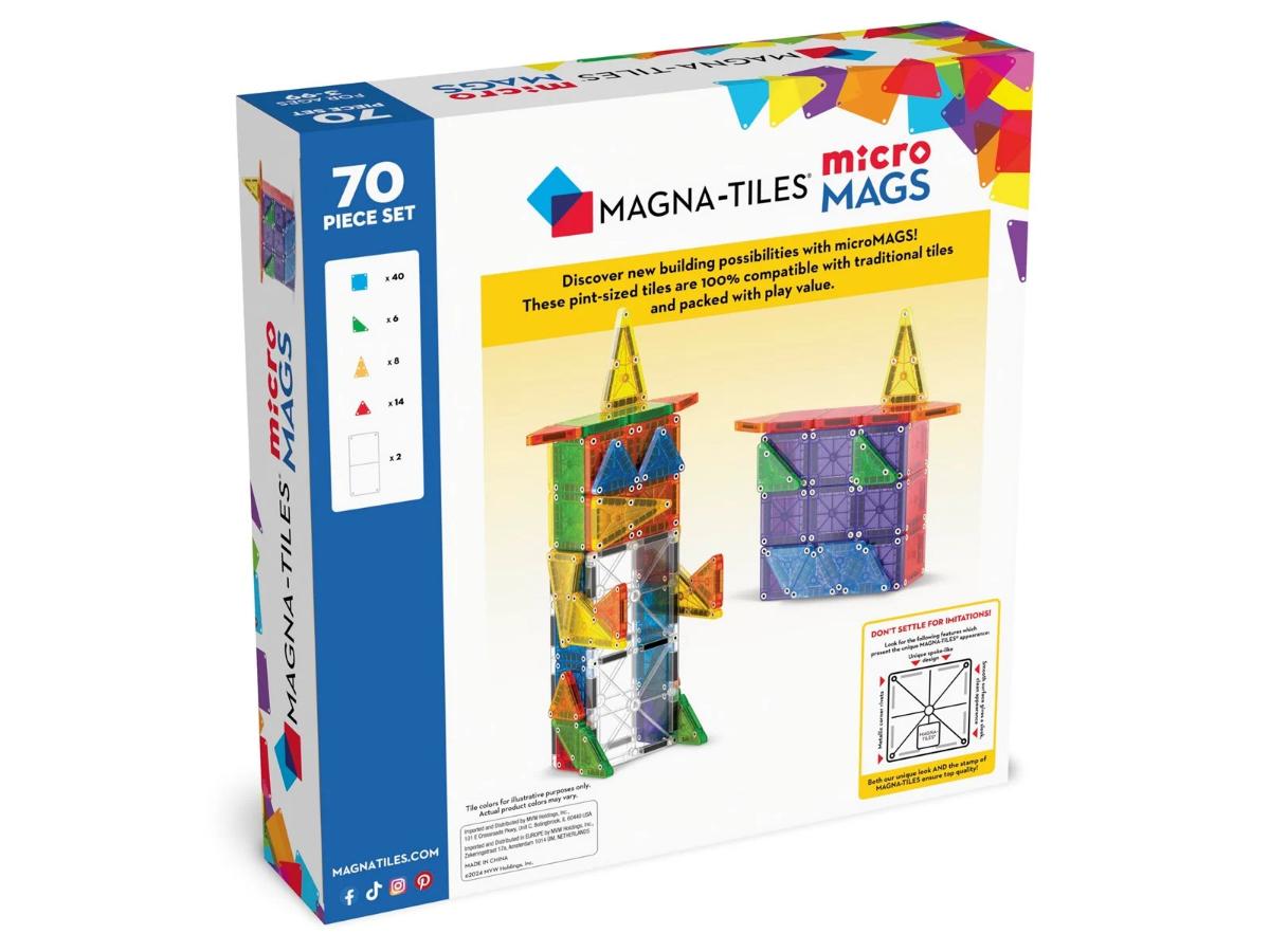 MAGNA-TILES MicroMAGS Deluxe set 70pcs - Kreatywna zabawa dla dzieci - obrazek 6
