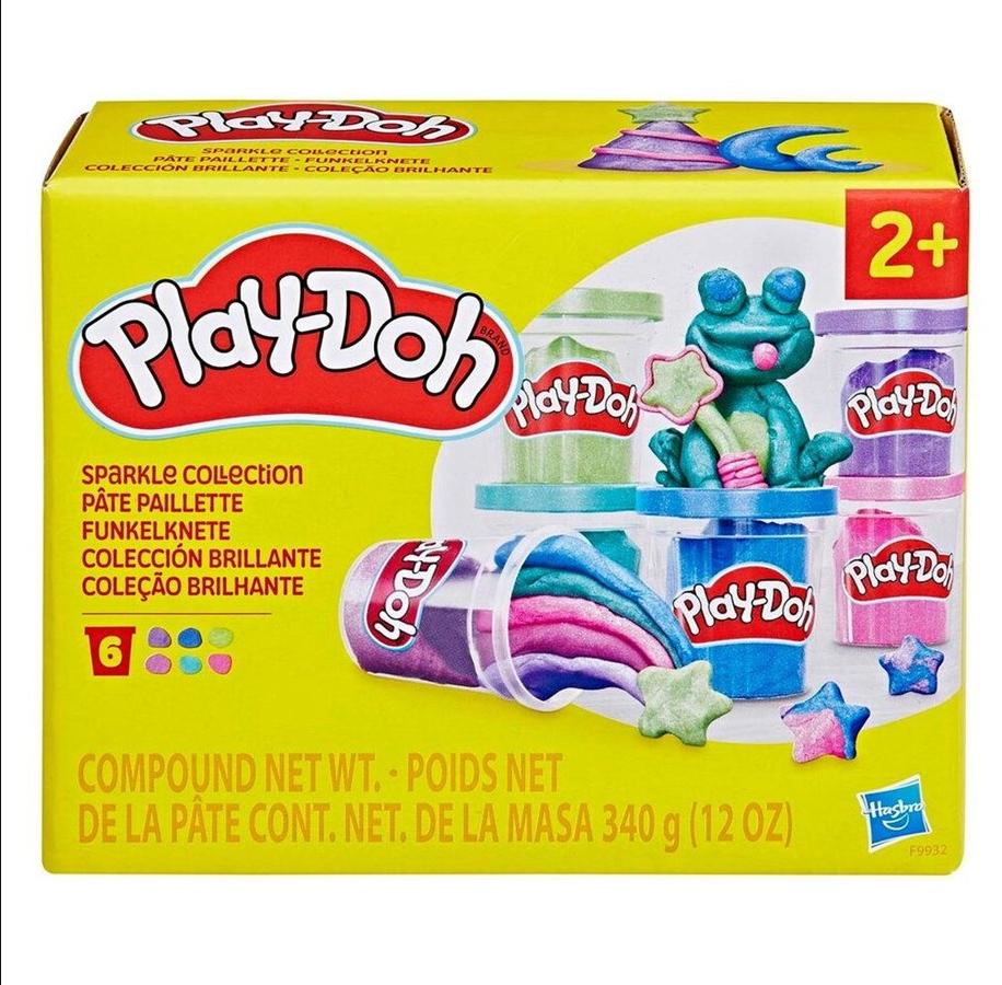 Play-Doh Sparkle Collection 6 Pack - Kolorowe ciastoliny z brokatem - obrazek 4