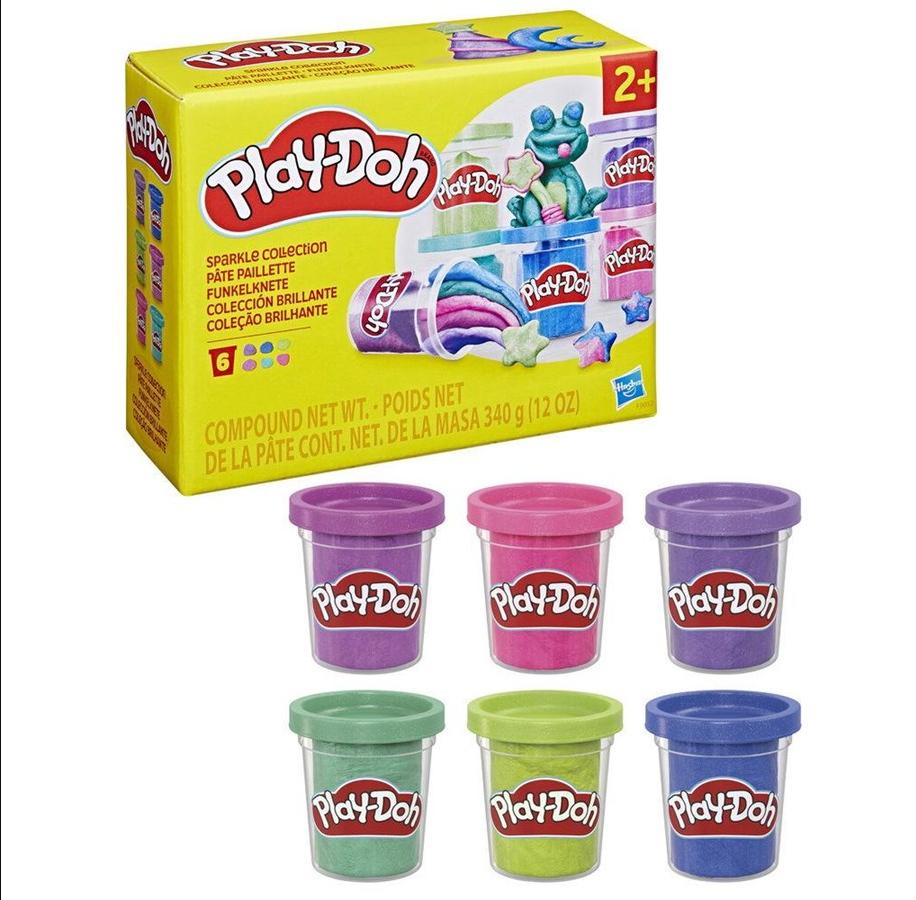 Play-Doh Sparkle Collection 6 Pack - Kolorowe ciastoliny z brokatem - obrazek 6