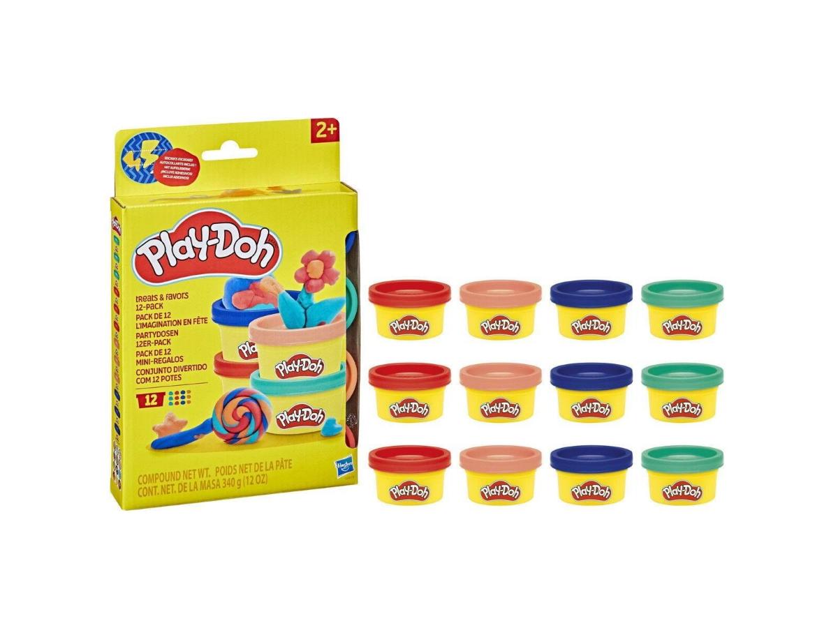 Play-Doh Treats And Favors 12-pak - Kolorowe mini puszki dla dzieci - obrazek 2